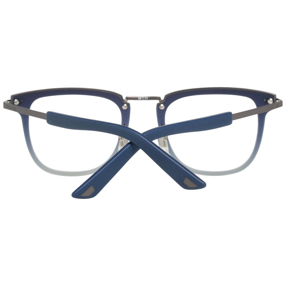 Eyeglasses Frames by Police for men in and blue showcases a refined silhouette, detailed with a blue coloured frame finish and a sophisticated full-frame frame design.