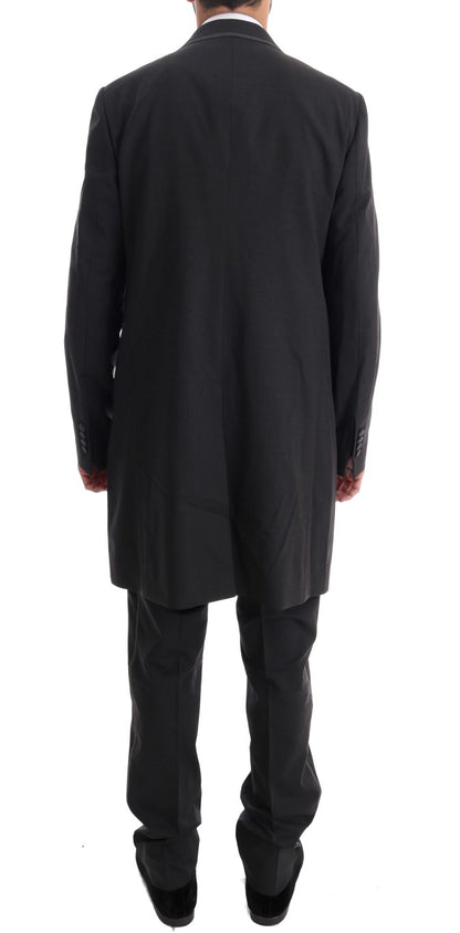Dolce & Gabbana Men's Gray Wool Stretch 3 Piece Two Button Suit