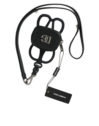 Wallet by Dolce & Gabbana for men in calfskin leather black presents a streamlined silhouette, showcasing the sophisticated design of the Calfskin Leather Wallet collection with functional coin-purse.