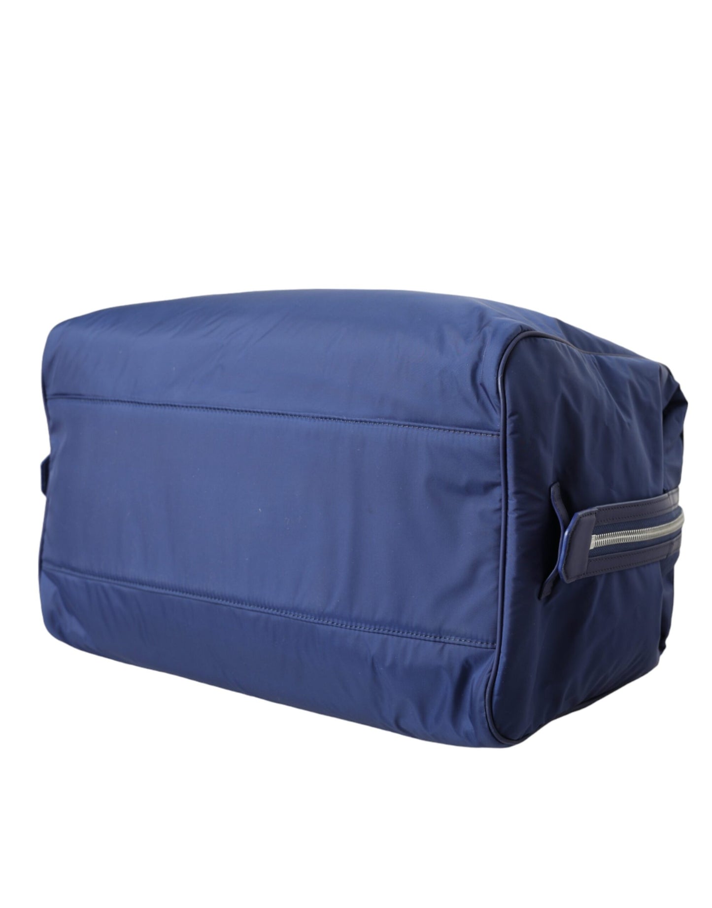 Travel Duffel Bag by Dolce & Gabbana for men in calfskin leather & nylon black & blue features a refined Calfskin Leather Nylon Travel Duffel Bag design with a secure zipper, ample internal-pockets, and versatile shoulder-strap, handle, adjustable-strap & detachable-strap for a refined aesthetic.
