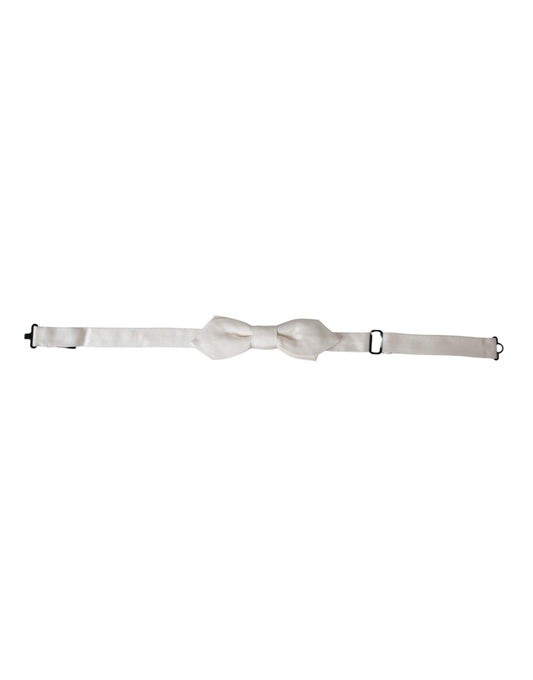 Necktie by Dolce & Gabbana for men in silk white features an effortlessly chic silhouette, showcasing a sophisticated effortlessly chic finish from the signature Silk Necktie collection.
