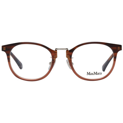 Eyeglasses Frames by Max Mara for women in brown showcases a refined full-frame frame design with a refined brown coloured frame finish for a refined and sophisticated look.