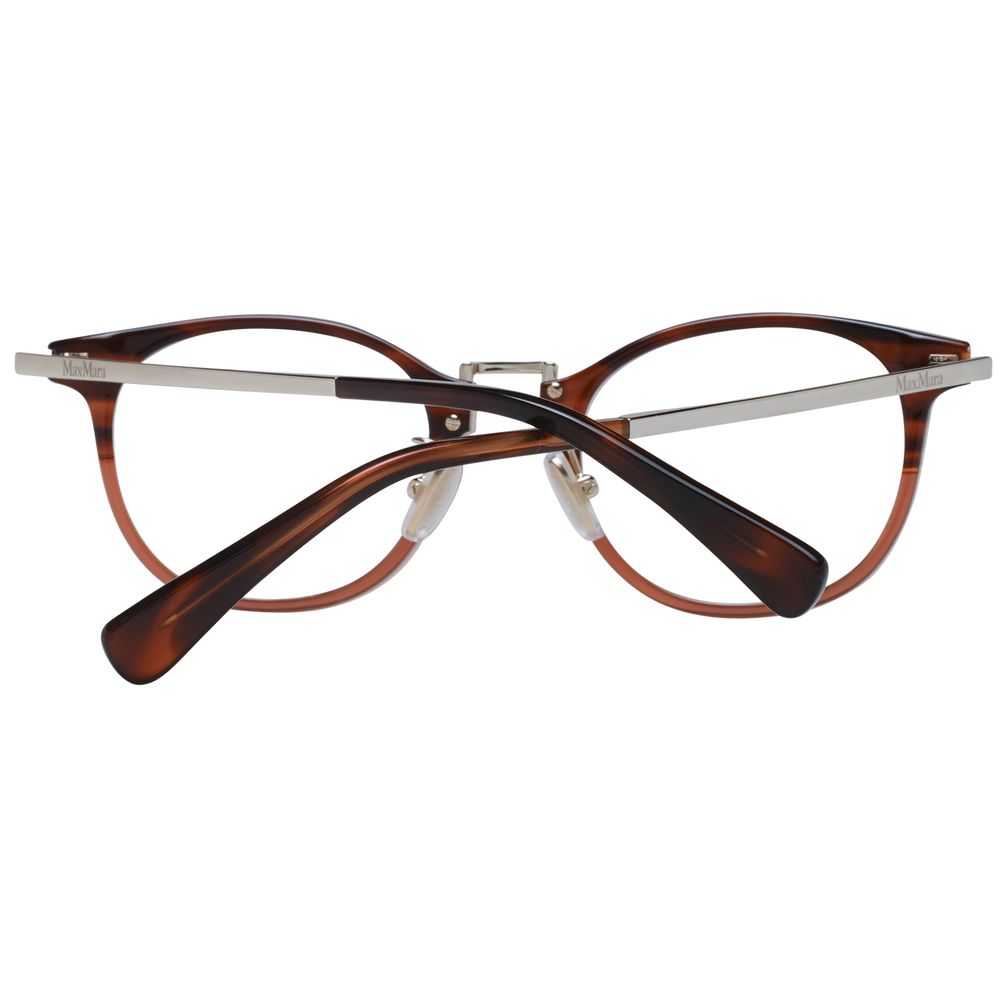 Eyeglasses Frames by Max Mara for women in and brown showcases a refined silhouette, detailed with a brown coloured frame finish and a sophisticated full-frame frame design.
