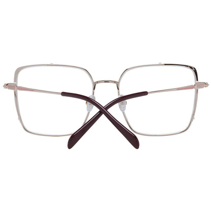 Eyeglasses Frames by Emilio Pucci for women in and silver showcases an refined full-frame frame design featuring a sophisticated silver coloured frame for an refined and refined aesthetic.