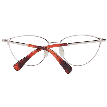 Eyeglasses Frames by Max Mara for women in metal rose-gold features a refined silhouette, showcasing a refined rose-gold coloured frame and full-frame frame design for a sophisticated, premium look.