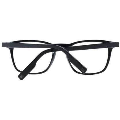 Eyeglasses Frames by Ermenegildo Zegna for men in plastic black showcases a reflective silhouette, artfully incorporating a sophisticated black coloured frame with a distinct full-frame frame design.
