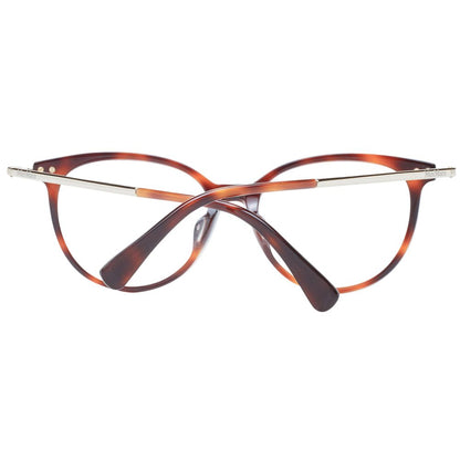 Eyeglasses Frames by Max Mara for women in plastic brown features an refined silhouette, showcasing a sophisticated brown coloured frame and refined full-frame frame design for a refined look.