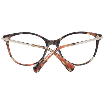 Eyeglasses Frames by Max Mara for women in plastic and brown showcases a refined silhouette, detailed with a brown coloured frame finish and a sophisticated full-frame frame design.