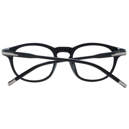 Eyeglasses Frames by Lozza for men in acetate and black showcases an refined full-frame frame design featuring a sophisticated black coloured frame for an refined and refined aesthetic.