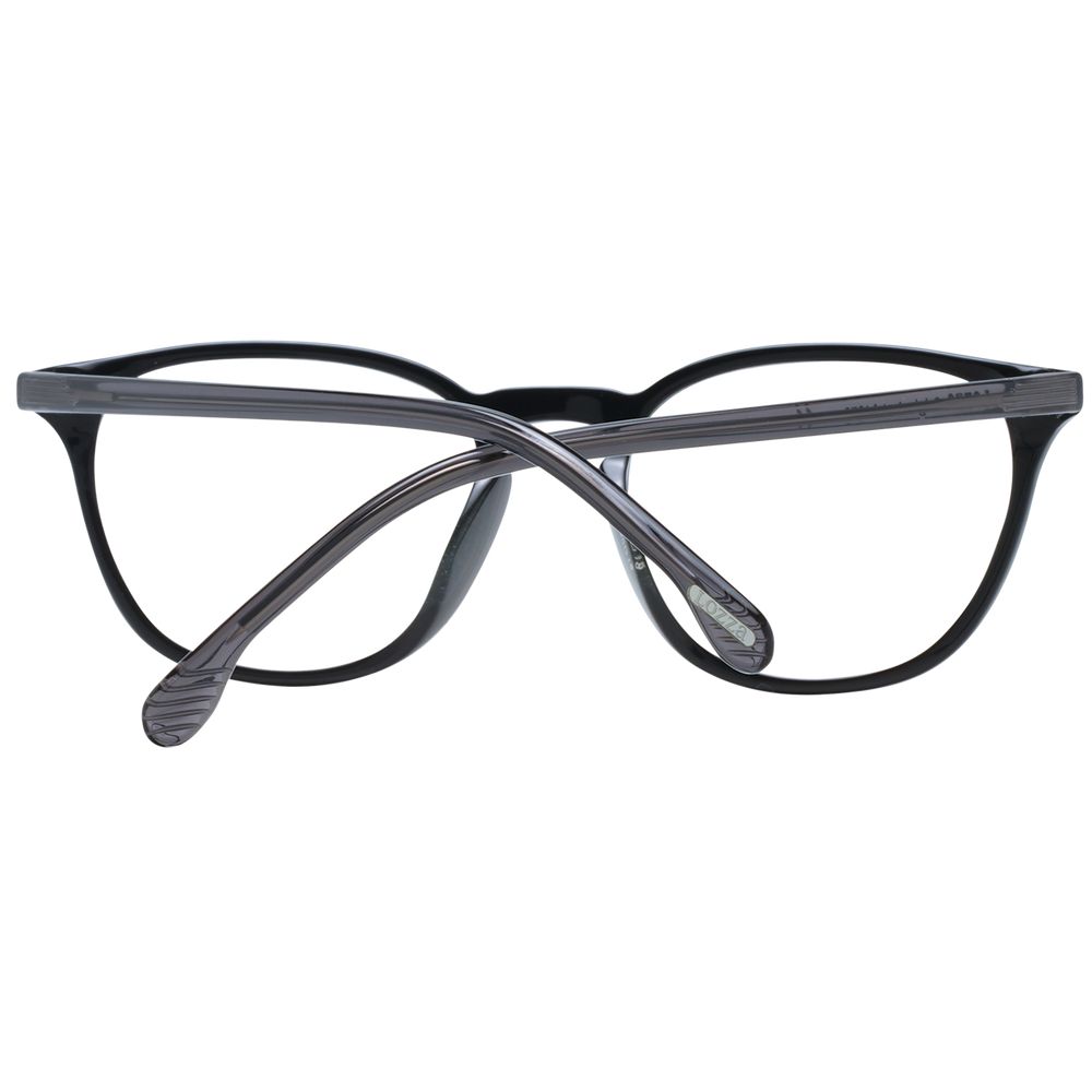 Eyeglasses Frames by Lozza for unisex in acetate black showcases a refined full-frame frame design with a refined black coloured frame finish for a refined and sophisticated look.