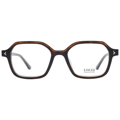 Eyeglasses Frames by Lozza for unisex in acetate and brown showcases an refined full-frame frame design featuring a sophisticated brown coloured frame for an refined and refined aesthetic.