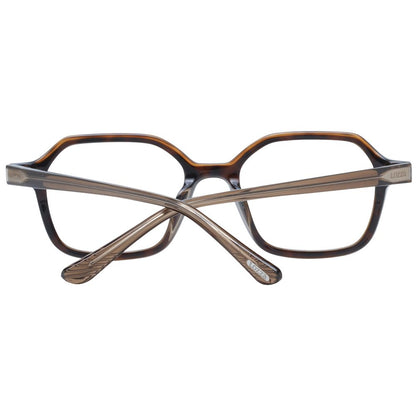 Eyeglasses Frames by Lozza for unisex in acetate and brown showcases a refined silhouette, detailed with a brown coloured frame finish and a sophisticated full-frame frame design.