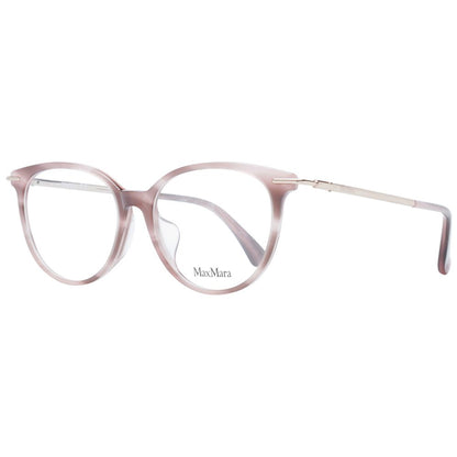 Eyeglasses Frames by Max Mara for women in plastic and pink showcases an refined full-frame frame design featuring a sophisticated rose coloured frame for an refined and refined aesthetic.