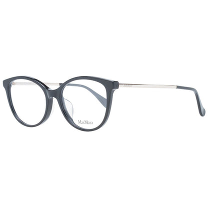 Eyeglasses Frames by Max Mara for women in metal black showcases a refined full-frame frame design with a refined black coloured frame finish for a refined and sophisticated look.