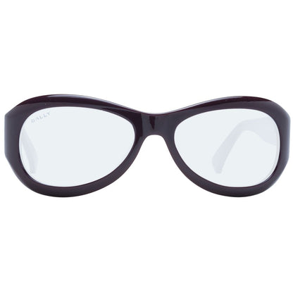 Sunglasses by Bally for unisex in and purple presents a sumptuous silhouette, featuring purple coloured frame and full-rim oval frame design with non-polarized category-1-light-tint lens for a sumptuous look.