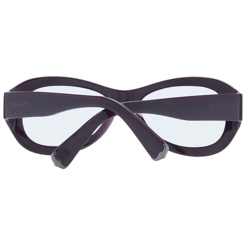 Sunglasses by Bally for unisex in purple features an ethereal full-rim oval frame design with purple coloured frame frames and non-polarized category-1-light-tint lens for a ethereal finish.