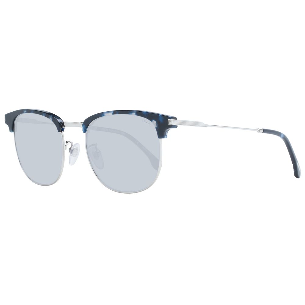 Sunglasses by Lozza for unisex in metal gray features an lustrous browline full-rim frame design with gray coloured frame detailing and non-polarized category-2-medium-tint lens for a lustrous aesthetic.