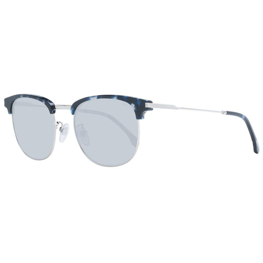 Sunglasses by Lozza for unisex in metal gray features an lustrous browline full-rim frame design with gray coloured frame detailing and non-polarized category-2-medium-tint lens for a lustrous aesthetic.