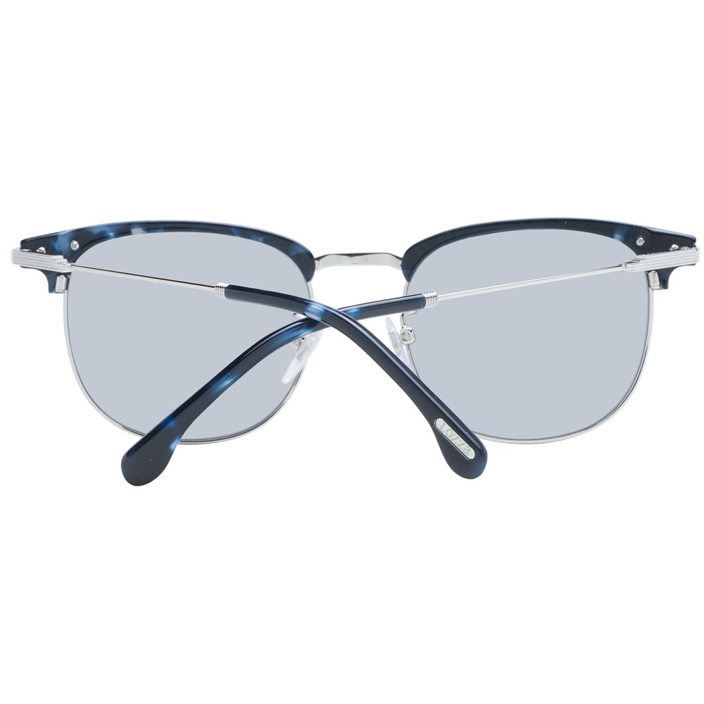 Sunglasses by Lozza for unisex in metal and gray presents a sumptuous silhouette, featuring gray coloured frame and browline full-rim frame design with non-polarized category-2-medium-tint lens for a sumptuous look.