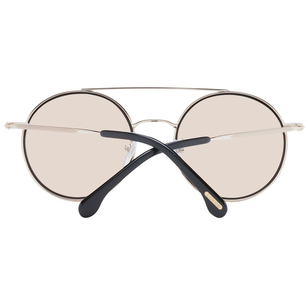 Sunglasses by Lozza for unisex in metal gold features an ethereal aviator full-rim frame design with gold coloured frame frames and mirrored category-1-light-tint lens for a ethereal finish.