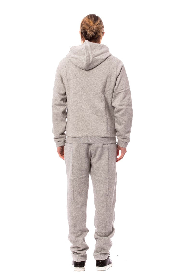 Billionaire Italian Couture Men's Gray Cotton Hooded Sweatsuit