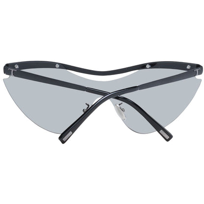 This Sunglasses by Tod's for women in metal black presents a sumptuous silhouette, showcasing a sumptuous mono-lens frame design in black coloured frame and high-performance mirrored category-3-dark-tint lens.