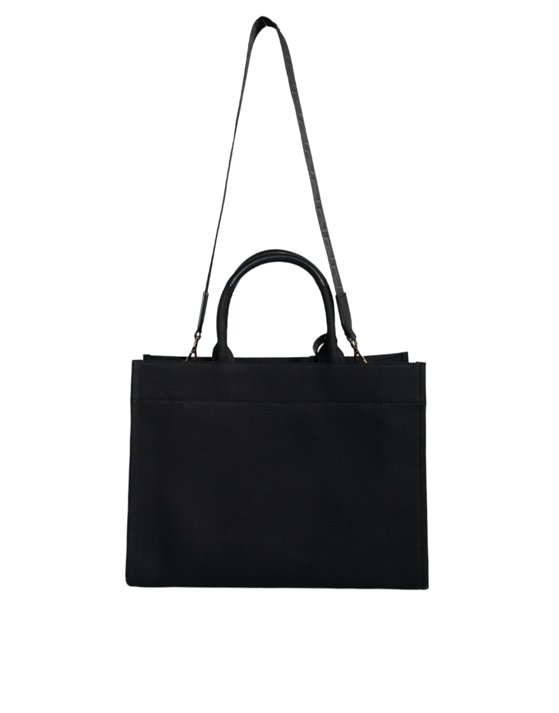Crossbody Tote Bag by Versace for women in canvas & leather black features a jet-set sophisticated Canvas & Leather Crossbody Tote Bag design with a secure zipper, ample , and versatile crossbody-strap, shoulder-strap, handle, adjustable-strap & detachable-strap for a jet-set sophisticated finish.