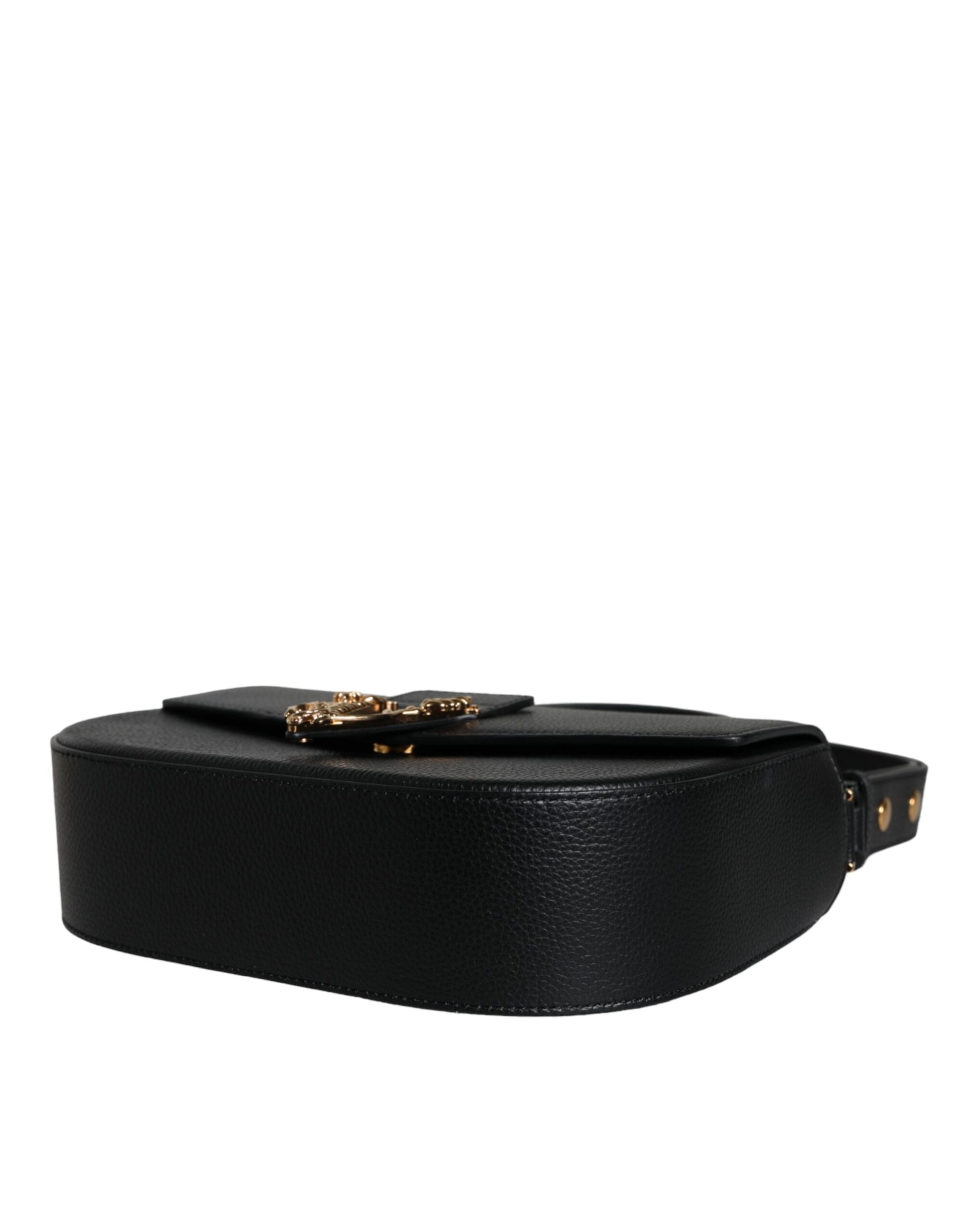 Compact 2-in-1 Shoulder & Crossbody Bag by Versace for women in calf leather & cotton black features a effortless sophistication silhouette, secured by a magnetic with ample internal-pockets and versatile crossbody-strap, shoulder-strap, adjustable-strap & handle for a effortless sophistication finish.