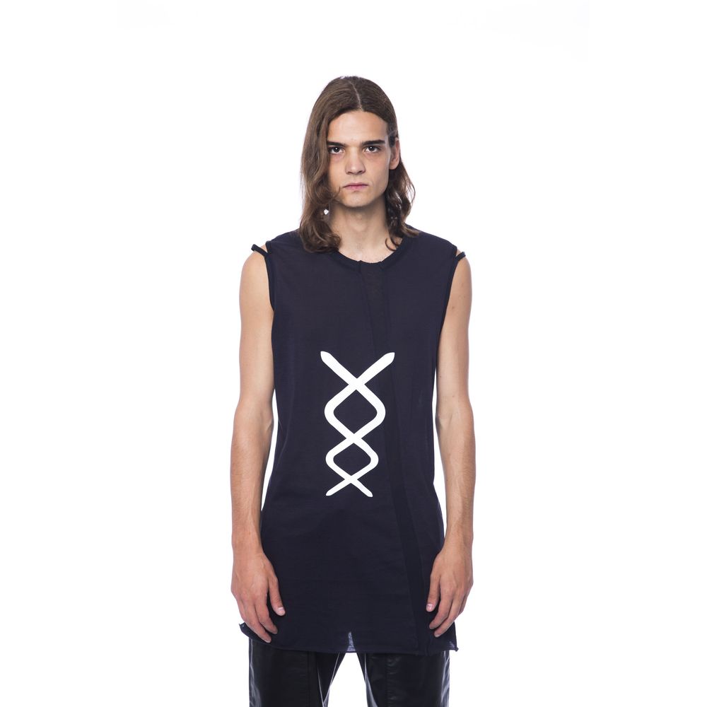 Black Cotton Underwear Tank Top