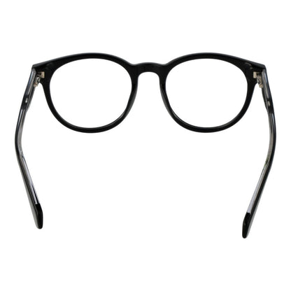 Eyeglasses Frames by Polaroid for unisex in black showcases a reflective silhouette, artfully incorporating a sophisticated black coloured frame with a distinct full-frame frame design.