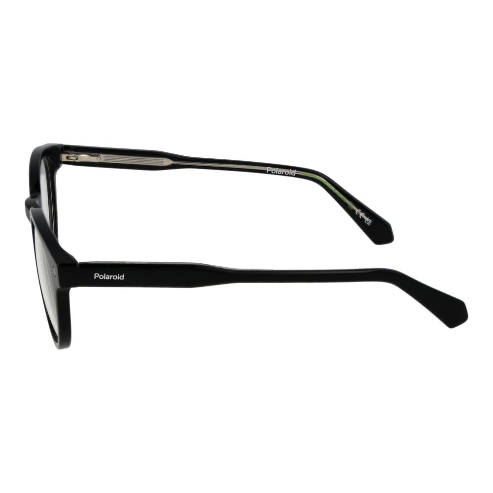 Eyeglasses Frames by Polaroid for unisex in black features a refined silhouette, showcasing a refined black coloured frame and full-frame frame design for a sophisticated, premium look.