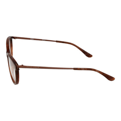 Eyeglasses Frames by Hugo Boss for women in and brown showcases an refined full-frame frame design featuring a sophisticated brown coloured frame for an refined and refined aesthetic.
