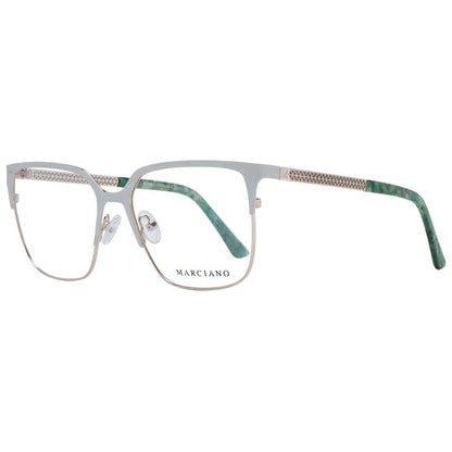 Eyeglasses Frames by Marciano by Guess for women in cream features an refined silhouette, showcasing the refined cream coloured frame and sophisticated full-frame frame design.