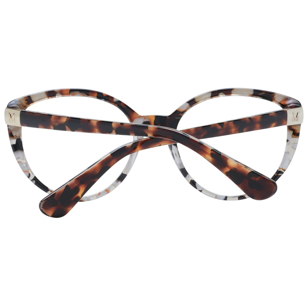 Eyeglasses Frames by Marciano by Guess for women in plastic brown features an refined silhouette, showcasing a sophisticated brown coloured frame and refined full-frame frame design for a refined look.