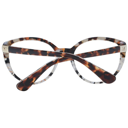 Eyeglasses Frames by Marciano by Guess for women in plastic brown features an refined silhouette, showcasing a sophisticated brown coloured frame and refined full-frame frame design for a refined look.
