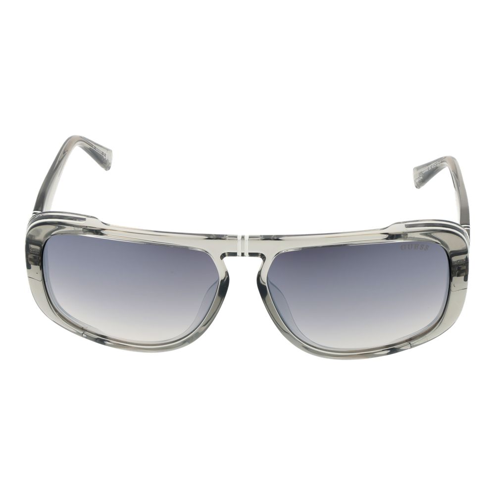 Guess Rectangle Dark-Tint Plastic Sunglasses - Grey