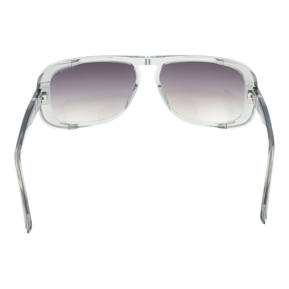 Guess Rectangle Dark-Tint Plastic Sunglasses - Grey