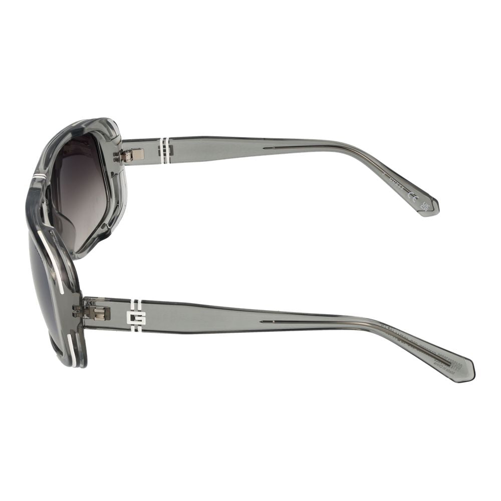 Guess Rectangle Dark-Tint Plastic Sunglasses - Grey