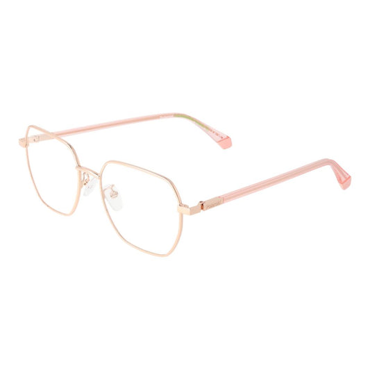 Eyeglasses Frames by Polaroid for women in eco-metal and gold showcases an refined full-frame frame design featuring a sophisticated gold coloured frame for an refined and refined aesthetic.