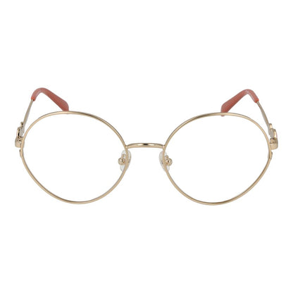 Eyeglasses Frames by Emilio Pucci for women in metal gold features a refined silhouette, showcasing a refined gold coloured frame and full-frame frame design for a sophisticated, premium look.