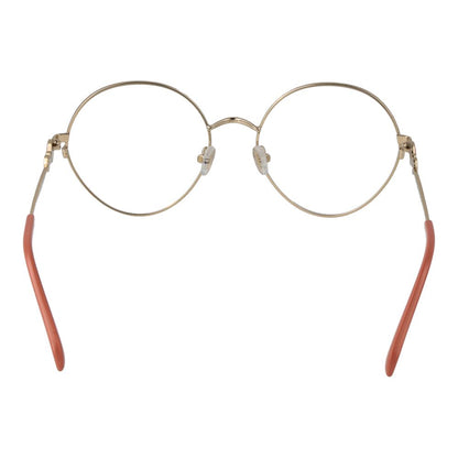 Eyeglasses Frames by Emilio Pucci for women in metal gold showcases a refined full-frame frame design with a refined gold coloured frame finish for a refined and sophisticated look.
