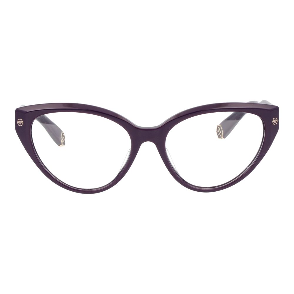 Eyeglasses Frames by Philipp Plein for women in purple showcases a refined full-frame frame design with a refined purple coloured frame finish for a refined and sophisticated look.