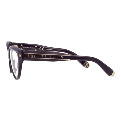 Eyeglasses Frames by Philipp Plein for women in and purple showcases a refined silhouette, detailed with a purple coloured frame finish and a sophisticated full-frame frame design.