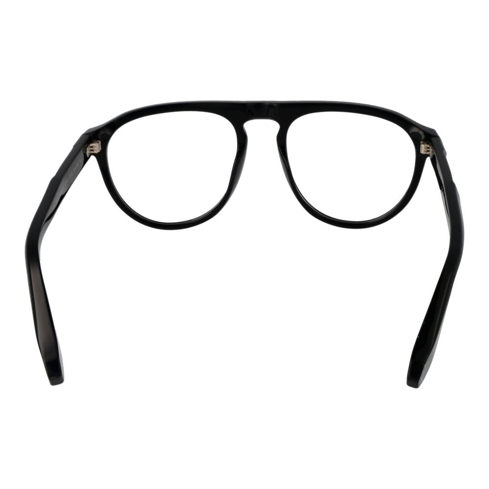 Eyeglasses Frames by Philipp Plein for men in black features an refined silhouette, showcasing a sophisticated black coloured frame and refined full-frame frame design for a refined look.