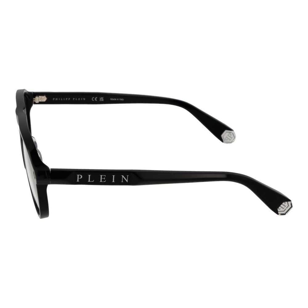 Eyeglasses Frames by Philipp Plein for men in black features an refined silhouette, showcasing the refined black coloured frame and sophisticated full-frame frame design.