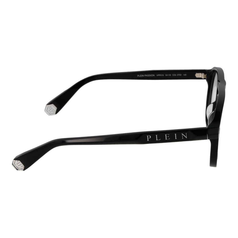 Eyeglasses Frames by Philipp Plein for men in black features a refined silhouette, showcasing a refined black coloured frame and full-frame frame design for a sophisticated, premium look.
