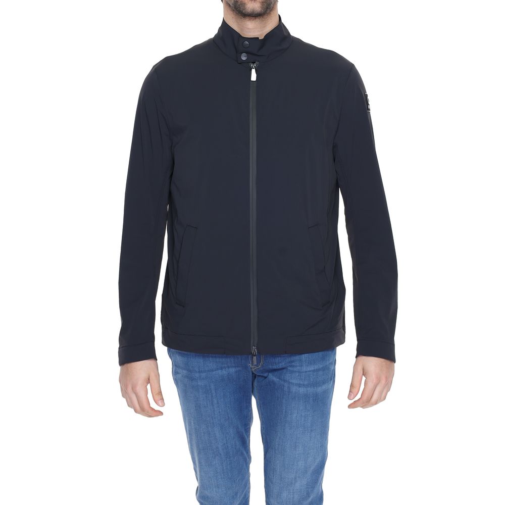 Jacket by Suns for men in nylon & spandex black showcases a enveloping silhouette, artfully detailed with a enveloping and premium for a truly enveloping finish.