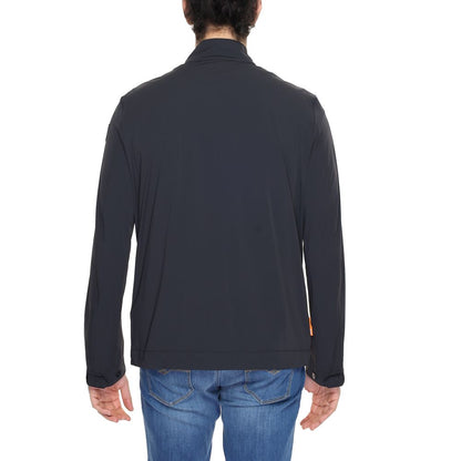 This Jacket by Suns for men in nylon & spandex black showcases a magnificent silhouette, meticulously crafted with a distinctive and functional for a magnificent finish.