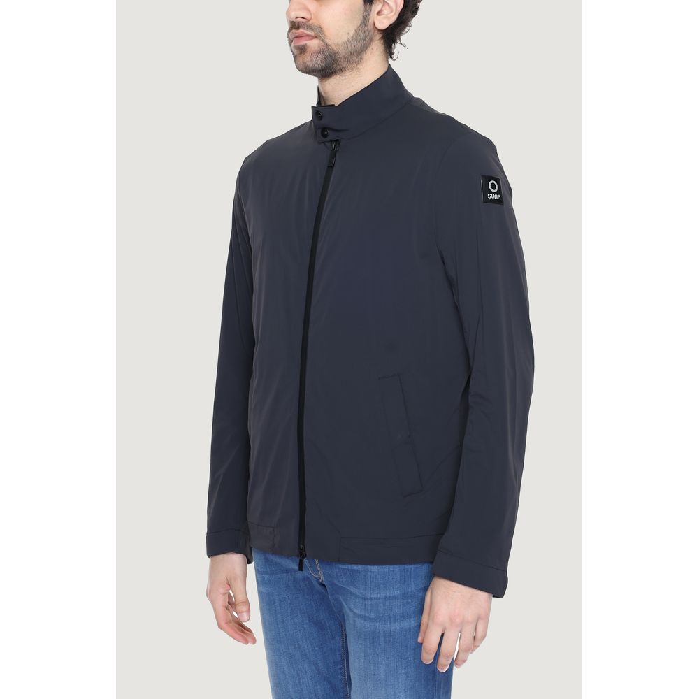 Jacket by Suns for men in nylon & spandex black showcases a enveloping silhouette, artfully detailed with a enveloping and premium for a truly enveloping finish.