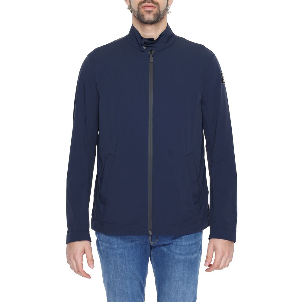 Jacket by Suns for men in nylon & spandex blue presents a authentic silhouette, artfully detailed with a authentic and functional for a premium authentic finish.